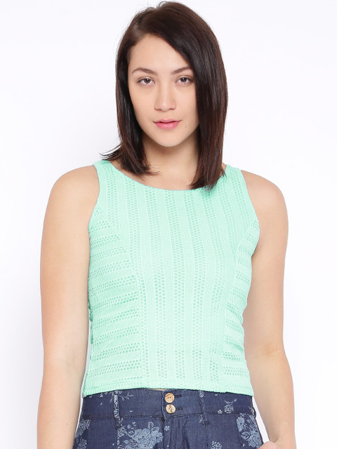 

AND by Anita Dongre Mint Green Crop Top