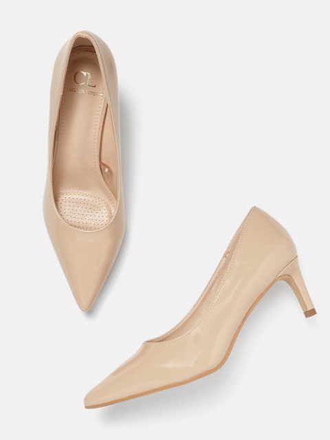 

Carlton London Women Nude-Coloured Solid Pumps