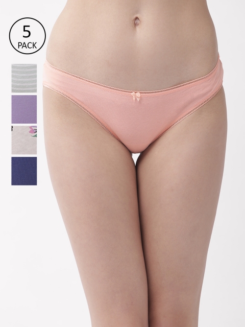 

Marks & Spencer Women Pack of 5 Basic Briefs T611281X, Peach