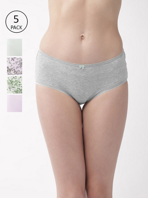 

Marks & Spencer Women Pack of 5 Hipster Briefs T617000M, Green