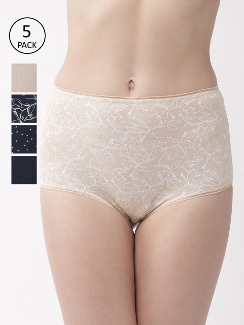 

Marks & Spencer Women Pack of 5 Hipster Briefs T617003F, Navy blue