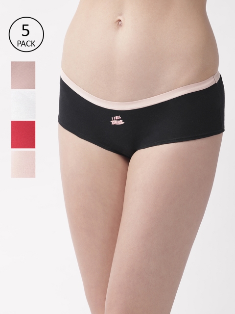 

Marks & Spencer Women Pack of 5 Hipster Briefs T611248X, Peach