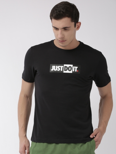 

Nike Men Black Printed Round Neck NSW JDI BUMPER T-shirt