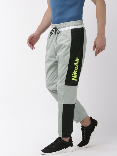 

Nike Men Grey & Black Straight Fit AS M NSW NIKE AIR Colourblocked Joggers
