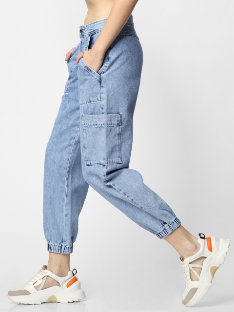 

ONLY Women Blue Relaxed Fit Mid-Rise Clean Look Jeans