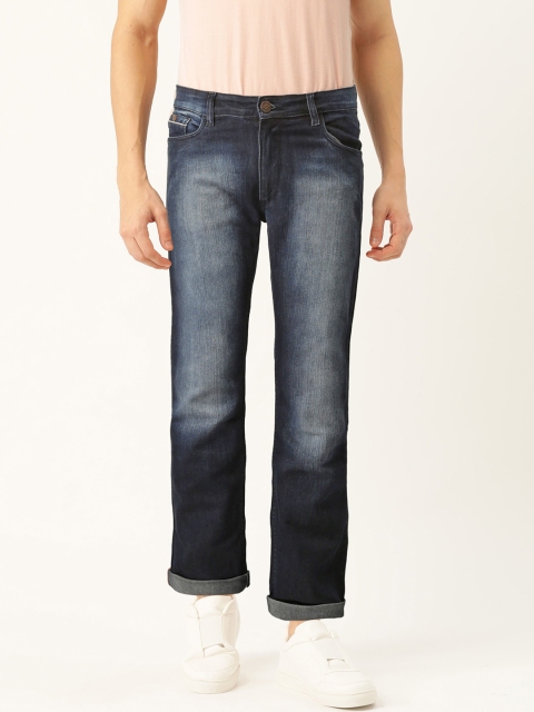 

John Players Men Blue Slim Fit Mid-Rise Clean Look Stretchable Jeans