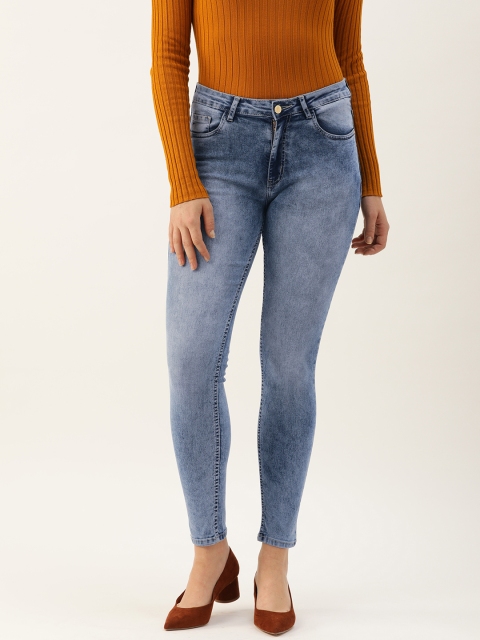 

DressBerry Women Blue Skinny Fit Mid-Rise Clean Look Stretchable Jeans