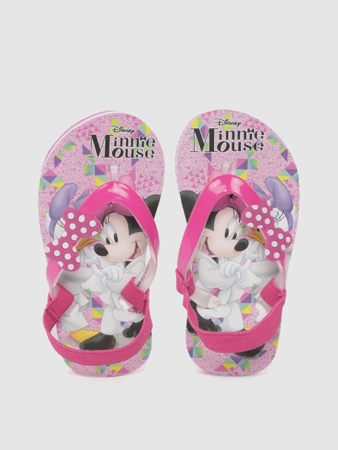 

Mickey Girls Pink Printed Thong Flip-Flops