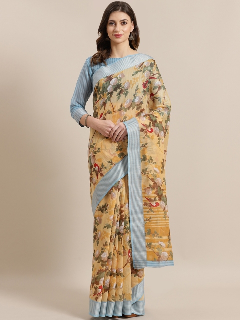 

Saree mall Beige & Brown Printed Saree