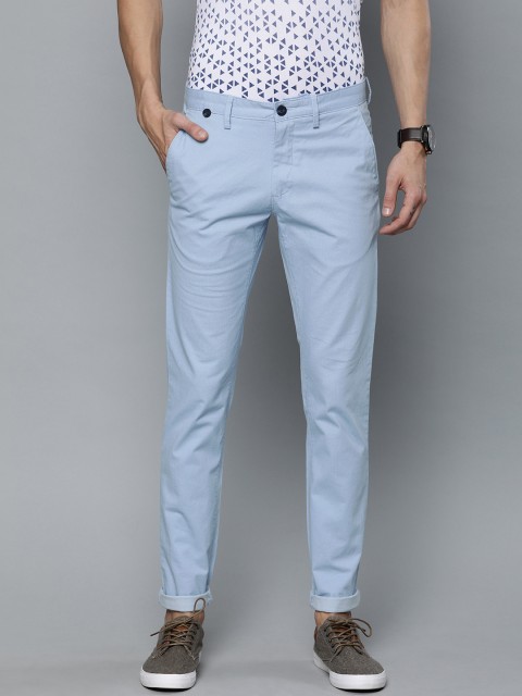 

Louis Philippe Sport Men Blue Super Slim Fit Printed Regular Trousers