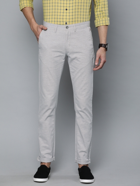 

Louis Philippe Sport Men Grey Super Slim Fit Solid Regular Trousers