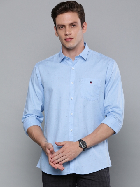 

Louis Philippe Sport Men Blue Slim Fit Self Design Casual Shirt