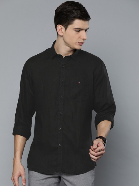 

Louis Philippe Sport Men Black Slim Fit Solid Casual Shirt