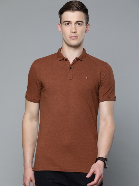 

Louis Philippe Sport Men Brown Solid Slim Fit Polo Collar T-shirt