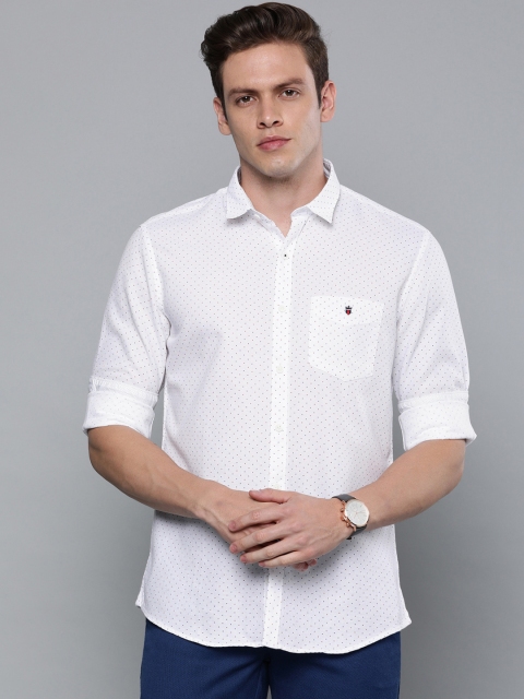 

Louis Philippe Sport Men White Printed Slim Fit Casual Shirt