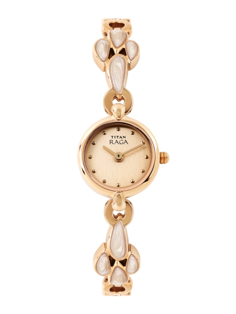 

Titan Raga Women Rose Gold-Toned Dial Watch 2444WM05