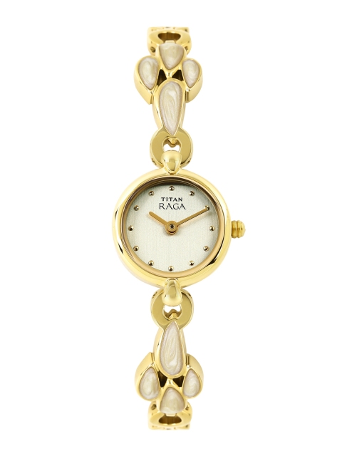 

Titan Raga Women Muted Gold-Toned Dial Watch 2444YM10