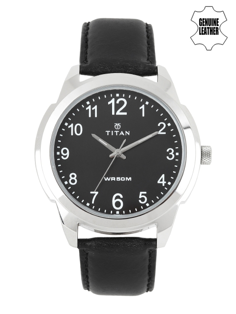 

Titan Men Black Dial Watch 1585SL08
