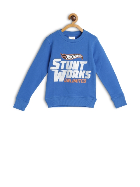 

toothless Boys Blue Hot wheels Printed Sweatshirt
