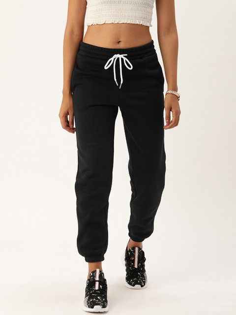 

FOREVER 21 Women Black Regular Fit Solid Regular Trousers