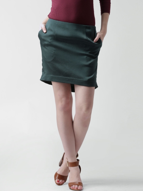 

FOREVER 21 Green High-Low Skirt