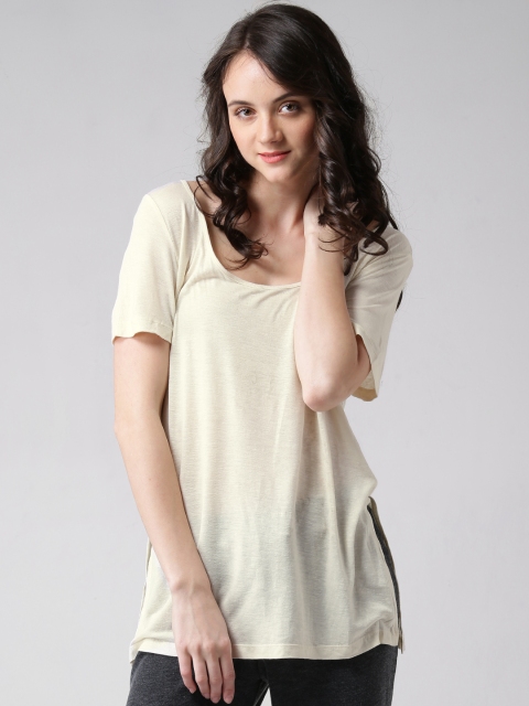 

FOREVER 21 Cream-Coloured Top