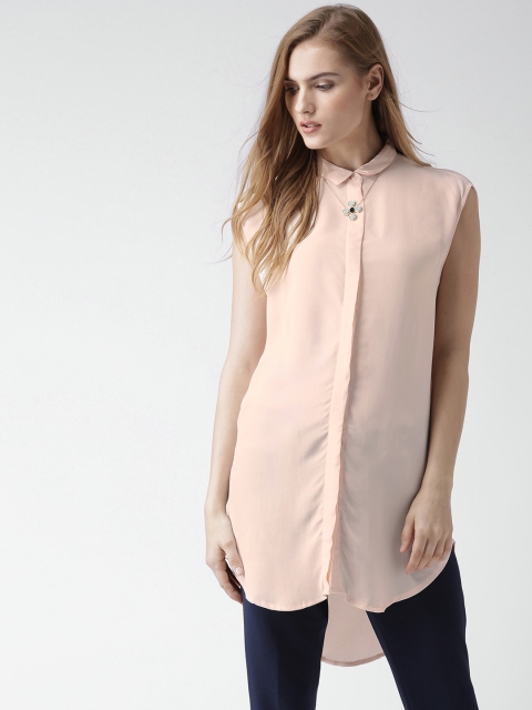 

FOREVER 21 Peach-Coloured Casual Shirt