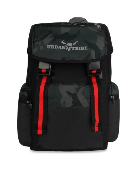 

URBAN TRIBE Unisex Green & Black Solid Backpack