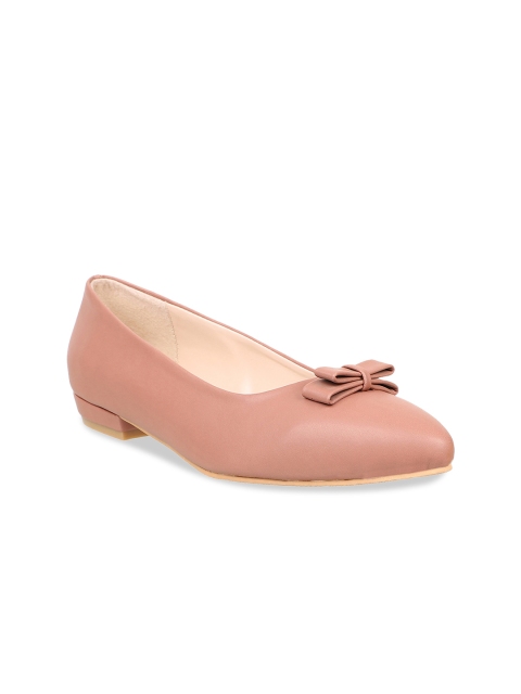 

Sherrif Shoes Women Nude-Coloured Solid Ballerinas With Bow Detailing