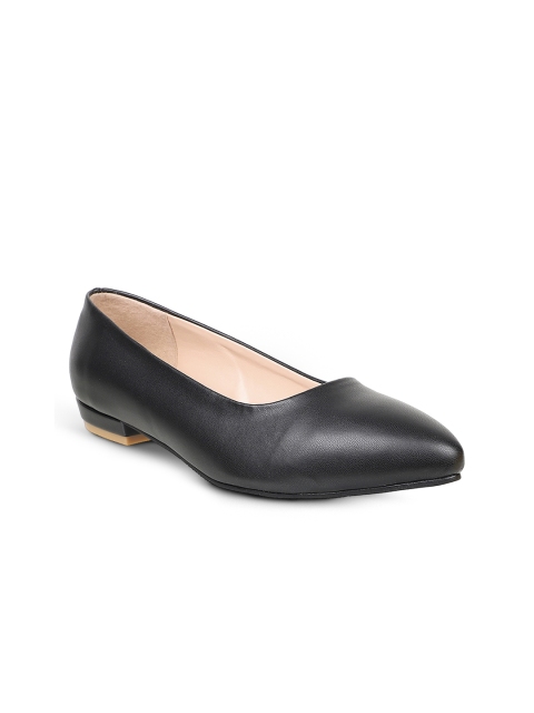 

Sherrif Shoes Women Black Solid Ballerinas