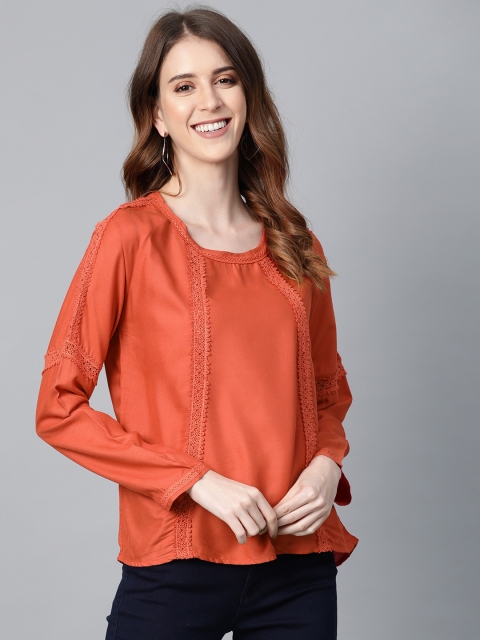 

HERE&NOW Women Red Solid Top