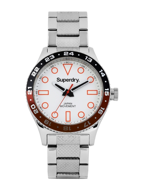 

Superdry Men White Dial Retro Sport Watch SYG143SM