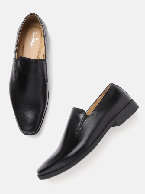

Louis Philippe Men Black Solid Leather Formal Slip-Ons