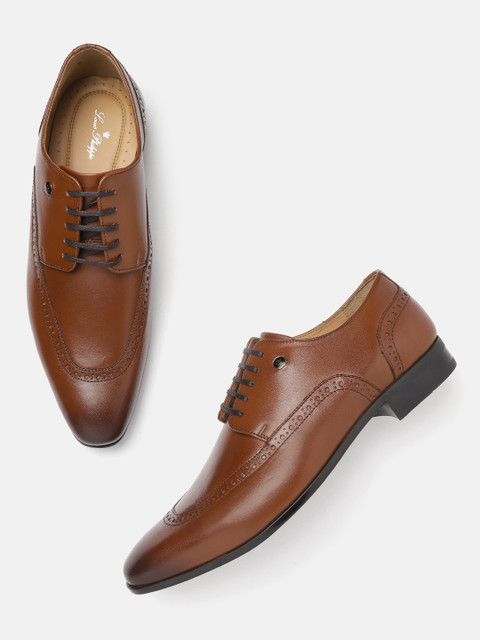

Louis Philippe Men Brown Leather Formal Brogues