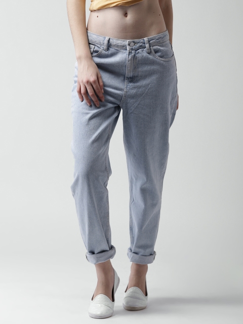

FOREVER 21 Blue Washed Mom Fit Jeans
