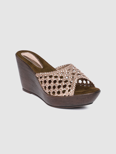 

Catwalk Women Rose Gold Woven Design Heels