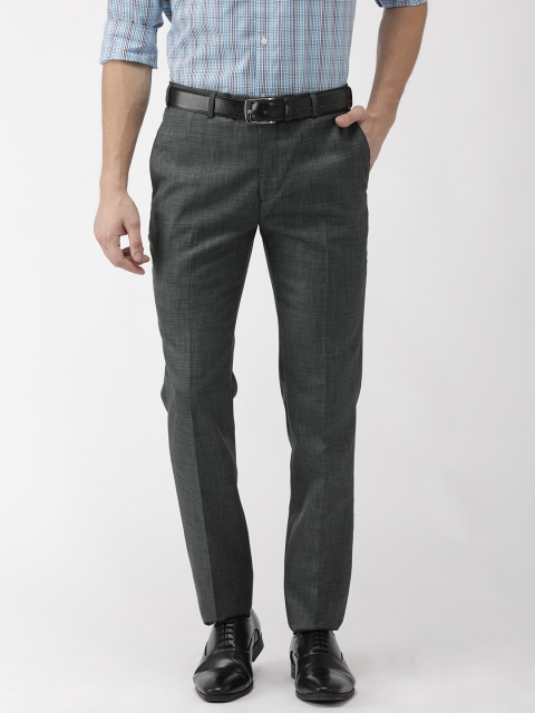 

Raymond Men Charcoal Grey Slim Fit Solid Regular Trousers
