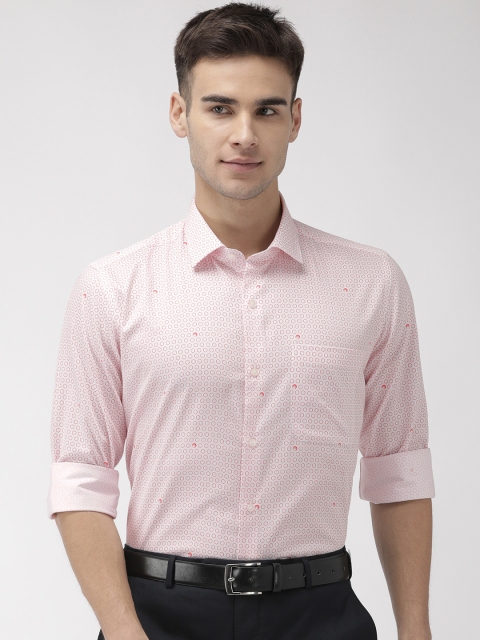 

Raymond Men White & Red Contemporary Fit Printed Formal Shirt