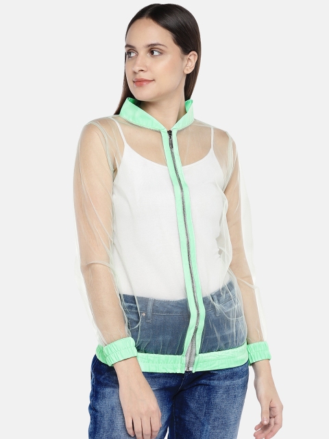 

Amaarzo Women Green Solid Open Front Shrug