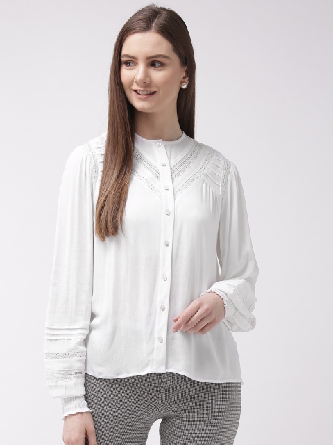 

Marks & Spencer Women White Solid Regular Top