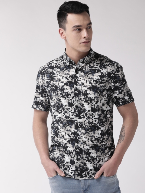 

Marks & Spencer Men Black & Off-White Regular Fit Printed Casual Shirt