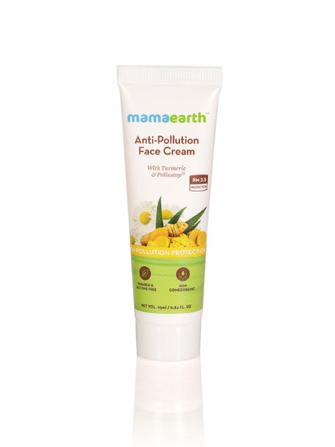 

Mamaearth Unisex Anti-Pollution Face Cream 25 ml, White