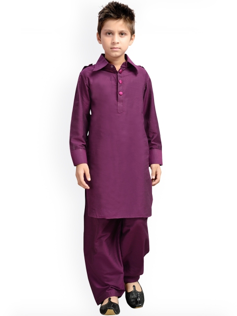 

K&U Boys Purple Pathani Kurta Pyjama