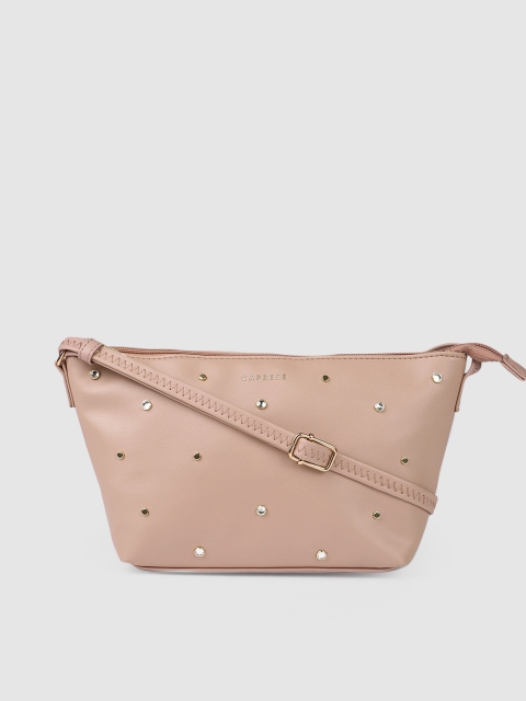 

Caprese Pink Embellished Sling Bag
