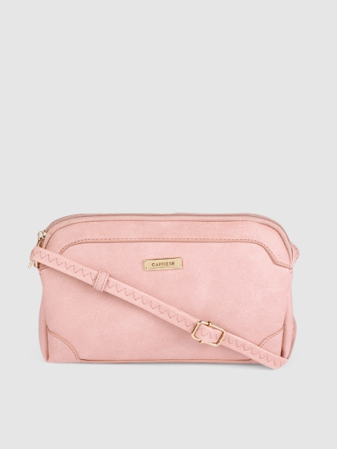 

Caprese Pink Solid Sling Bag