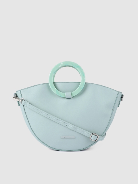 Blue EDWINA Solid Handheld Bag