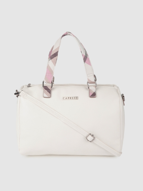 

Caprese White Solid Handheld Bag