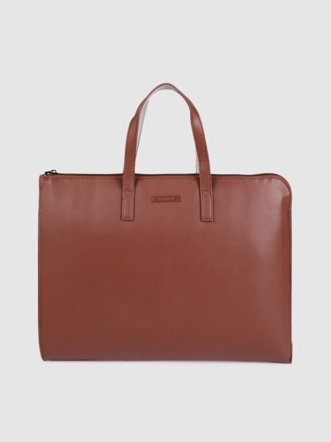 

Caprese Women Brown Solid Laptop Bag