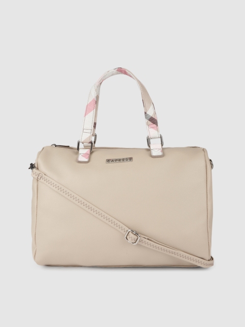 

Caprese Beige Solid Handheld Bag