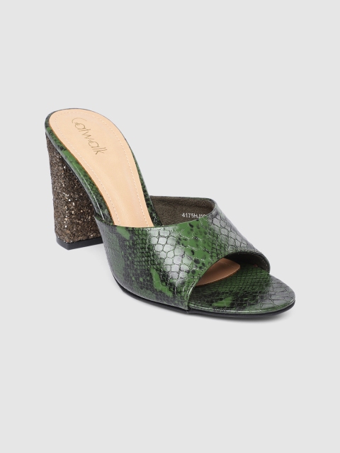 

Catwalk Women Green Textured Heels